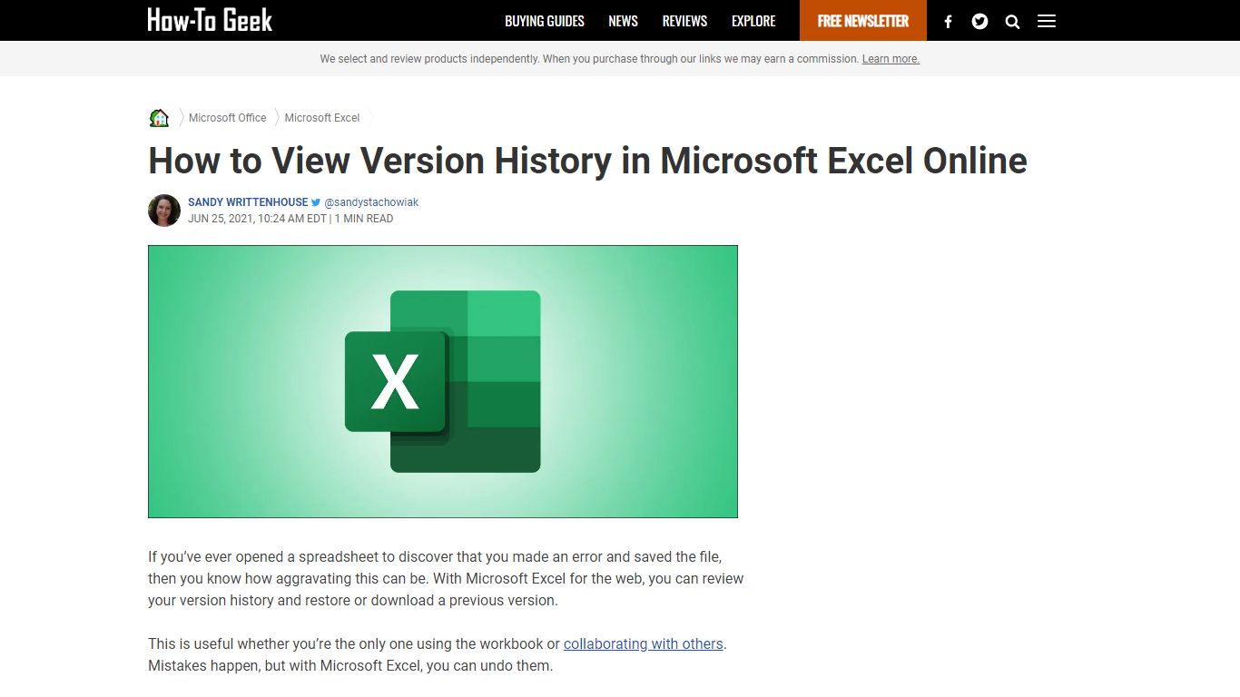 How to View Version History in Microsoft Excel Online