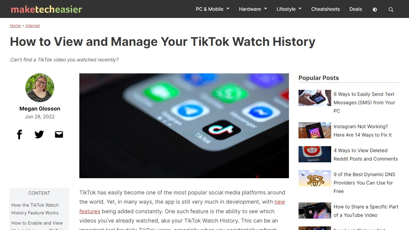 How to View and Manage Your TikTok Watch History